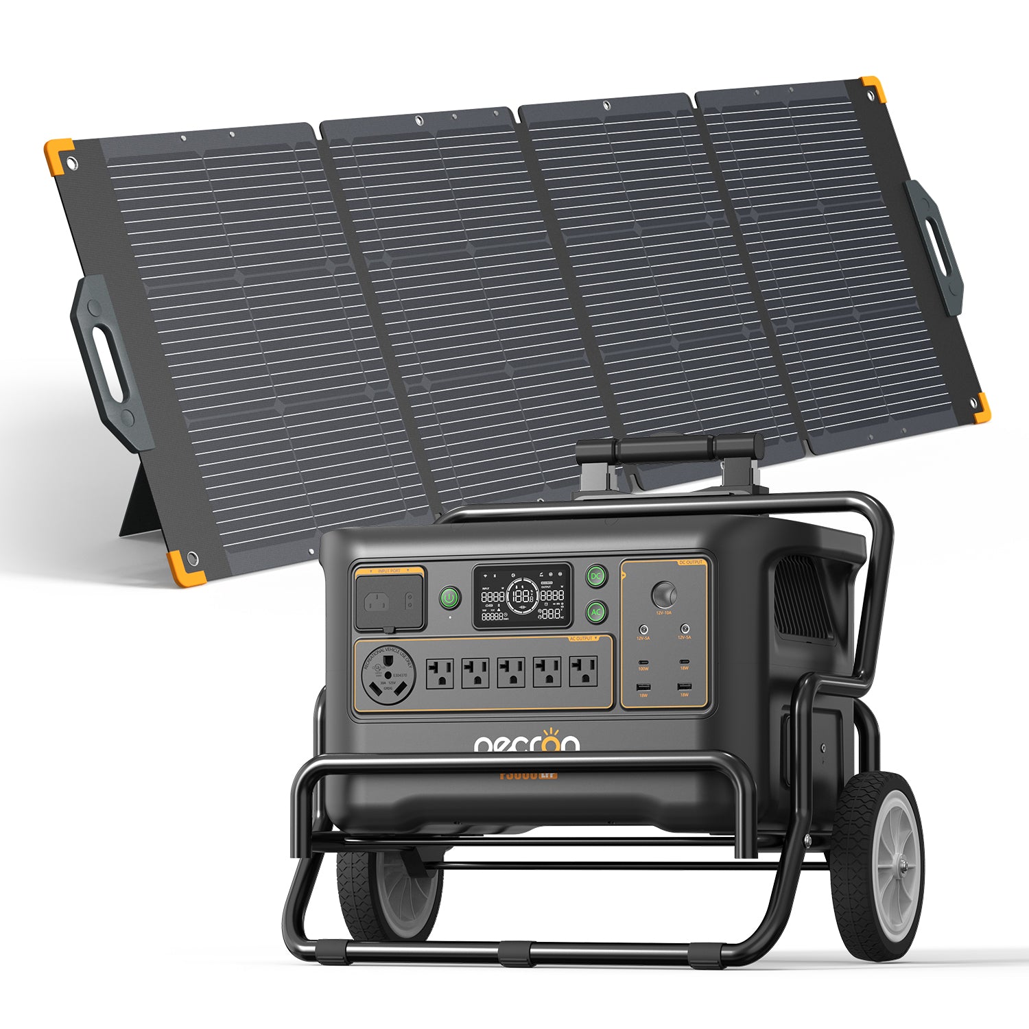 F3000LFP+PV300 / With Cart / Battery Pack EP3800-48v is 3840Wh PRE-ORDER (only battery/not output/input)