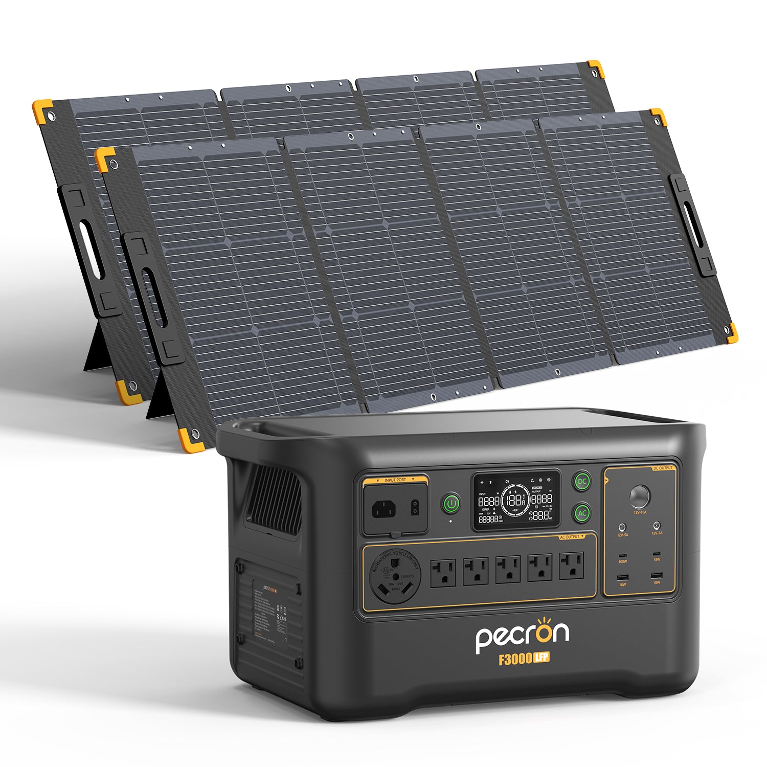 F3000LFP+2*PV300 / Without Cart / Battery Pack EP3800-48v is 3840Wh (only battery/not output/input)