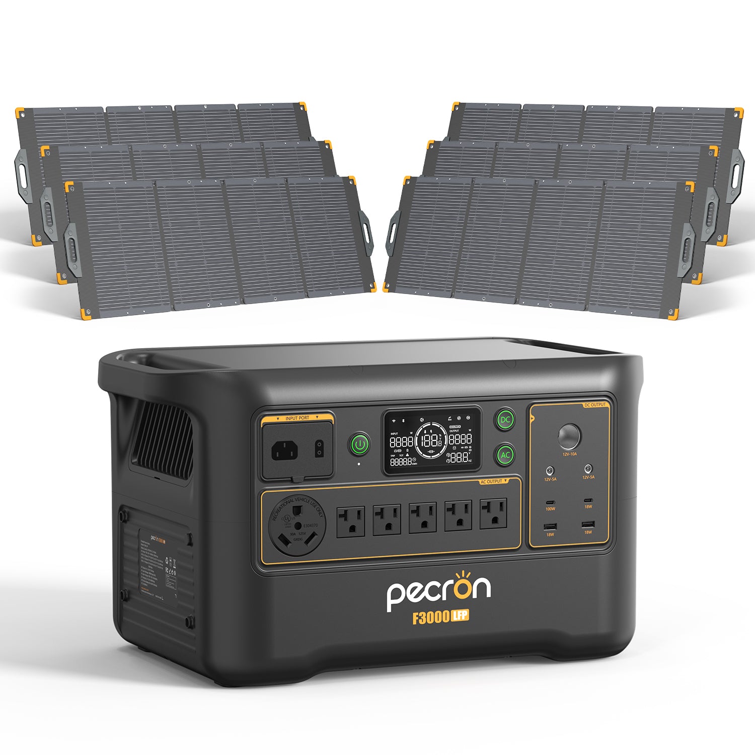 F3000LFP+6*PV300 / Without Cart / Battery Pack EP3800-48v is 3840Wh PRE-ORDER (only battery/not output/input)