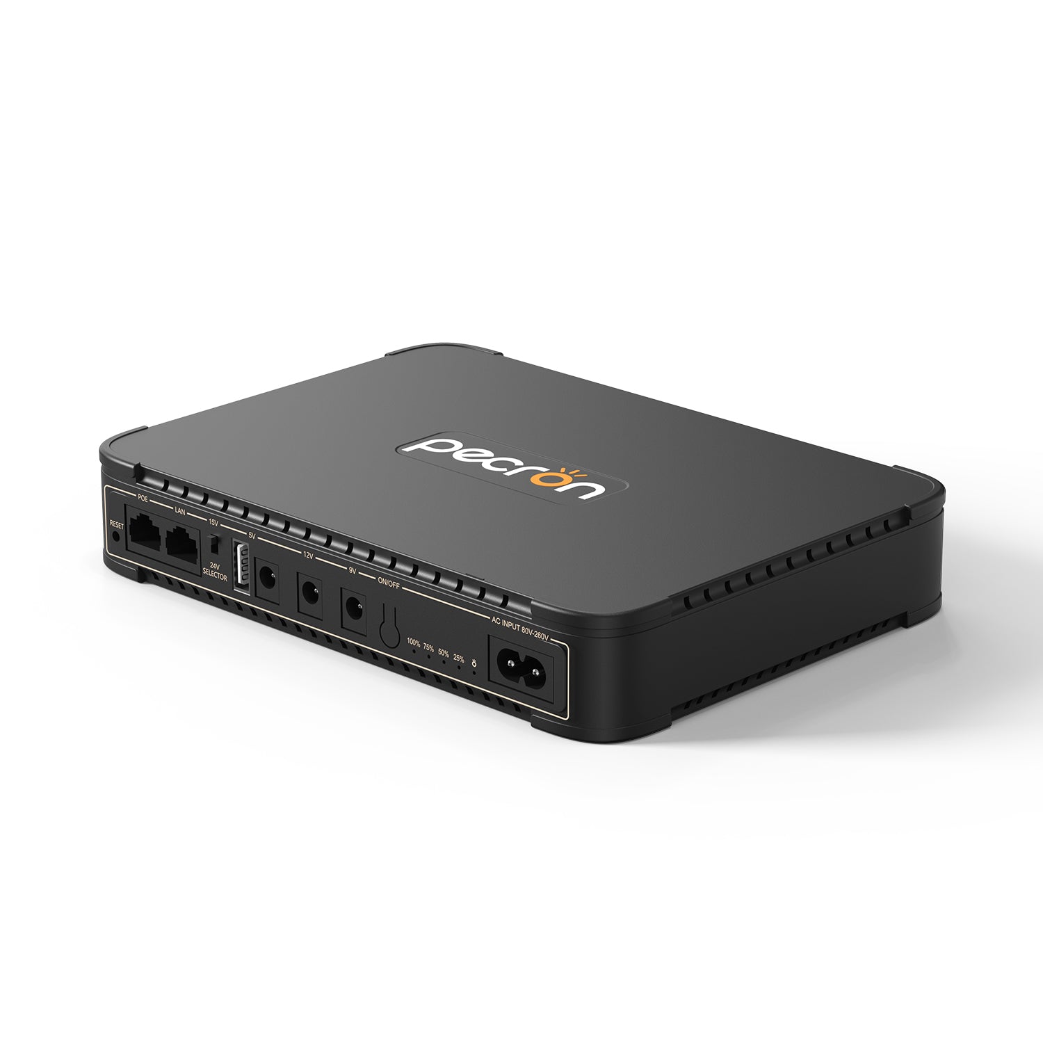 Pecron D39 DC UPS Battery Backup, 38.48Wh Small UPS for WiFi Router/Modem/Security Camera/Phone, With PoE Port, 5V/9V/12V