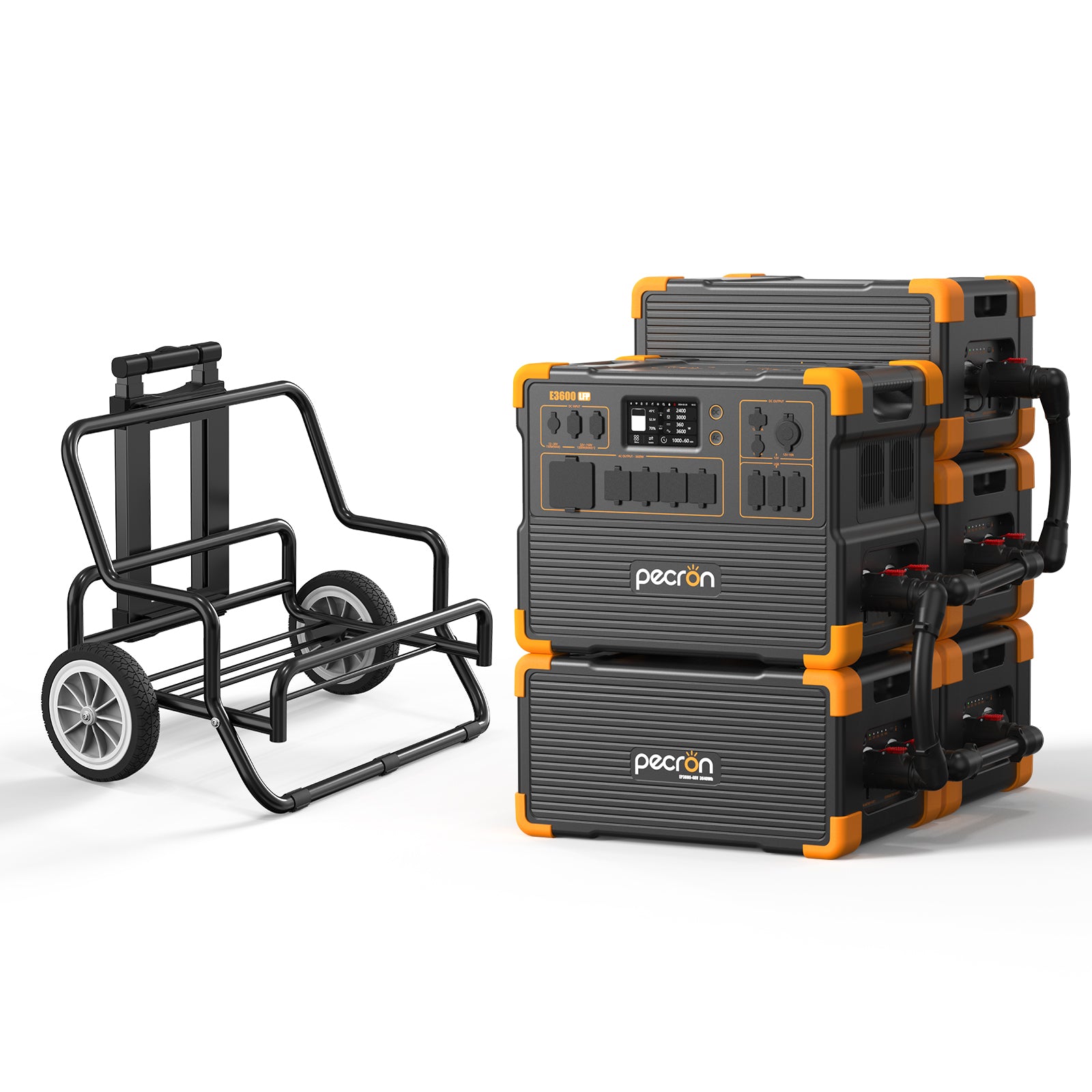 E3600LFP+4*EP3800-48V-PRE-ORDER / With Trolley / EP3800-48v is 3840Wh PRE-ORDER (only battery/not output/input)