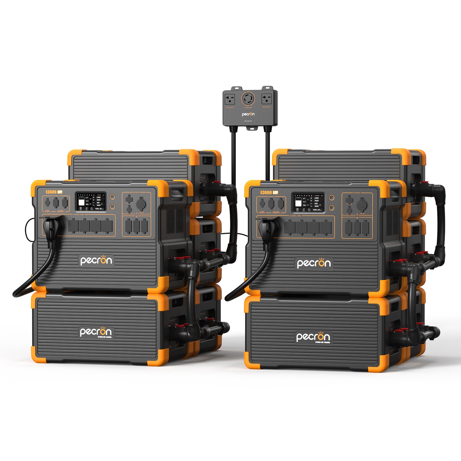 2*E3600LFP+8*EP3800-48V-PRE+240V box / Without Trolley / EP3800-48v is 3840Wh PRE-ORDER (only battery/not output/input)