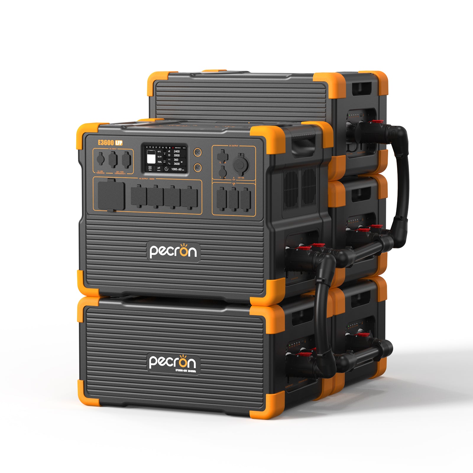 E3600LFP+4*EP3800-48V-PRE-ORDER / Without Trolley / EP3800-48v is 3840Wh PRE-ORDER (only battery/not output/input)