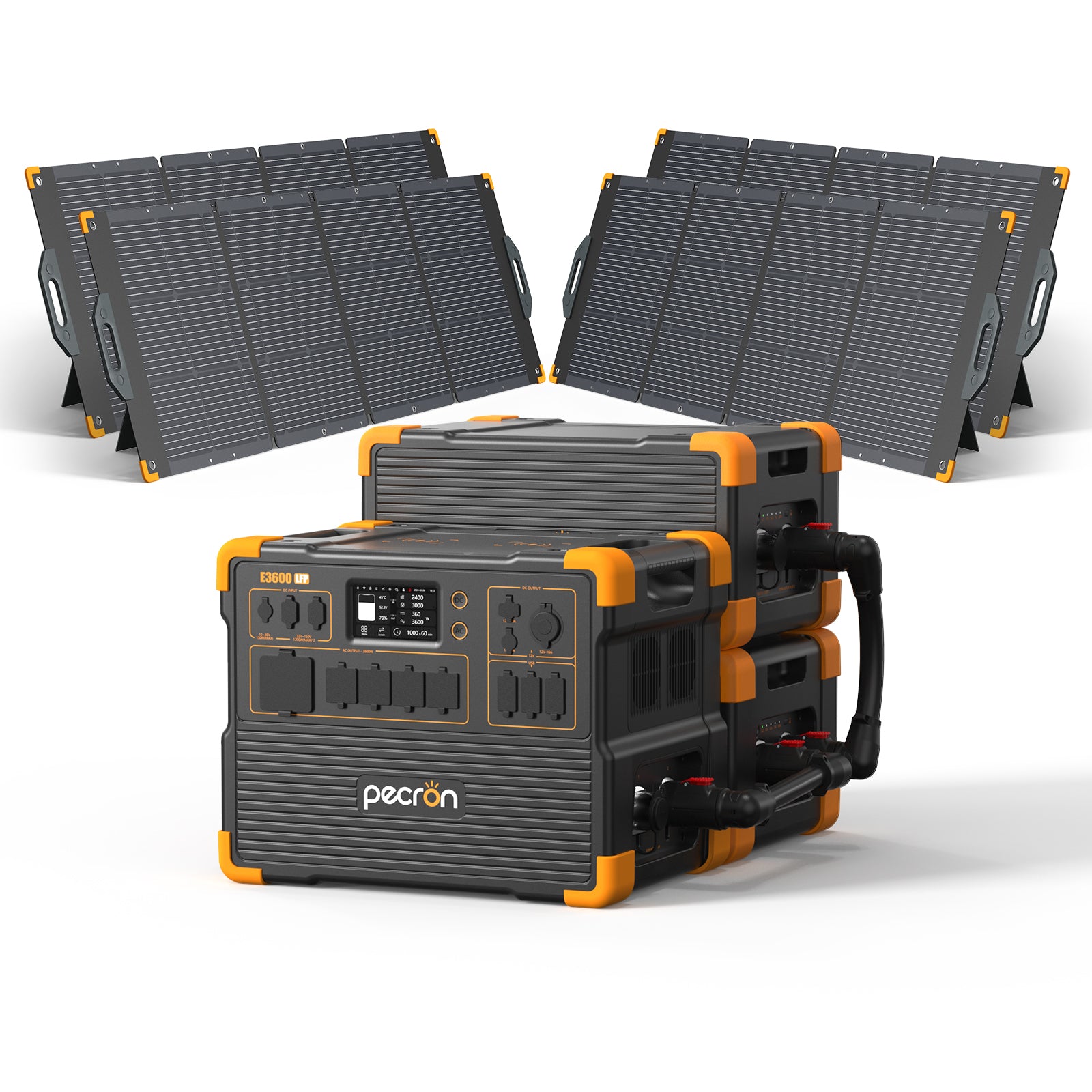 E3600LFP+2*EP3800-48V+4*PV300 / Without Trolley / EP3800-48v is 3840Wh (only battery/not output/input)PRE-ORDER