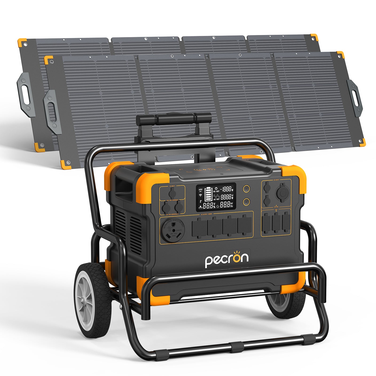 E2000LFP 2*300W Solar Kit / Yellow