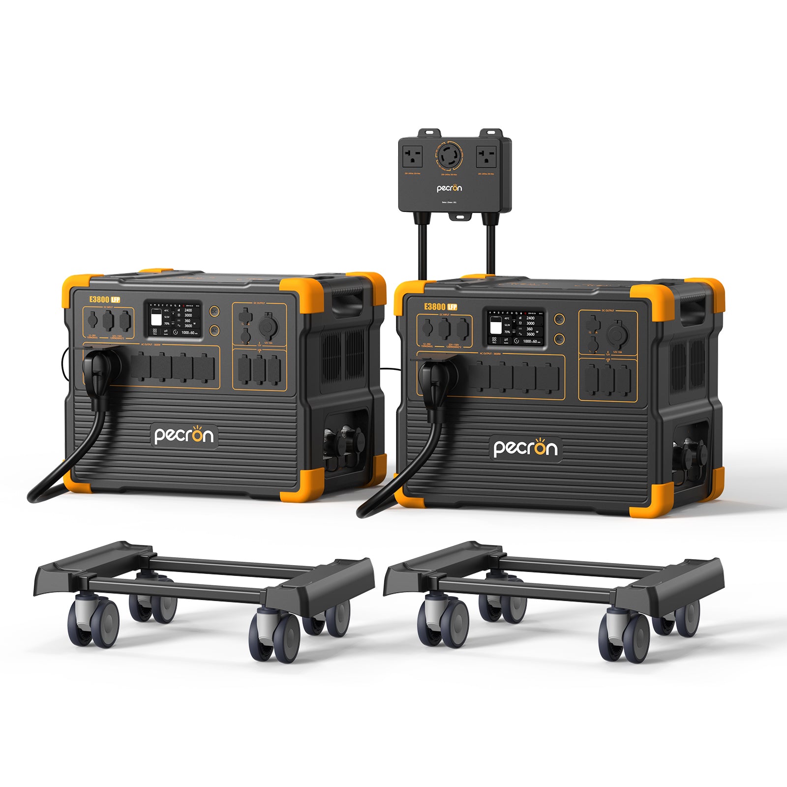 2*E3800LFP+240V box + 2*Cart / Battery Pack EP3800-48v is 3840Wh PRE-ORDER (only battery/not output/input)