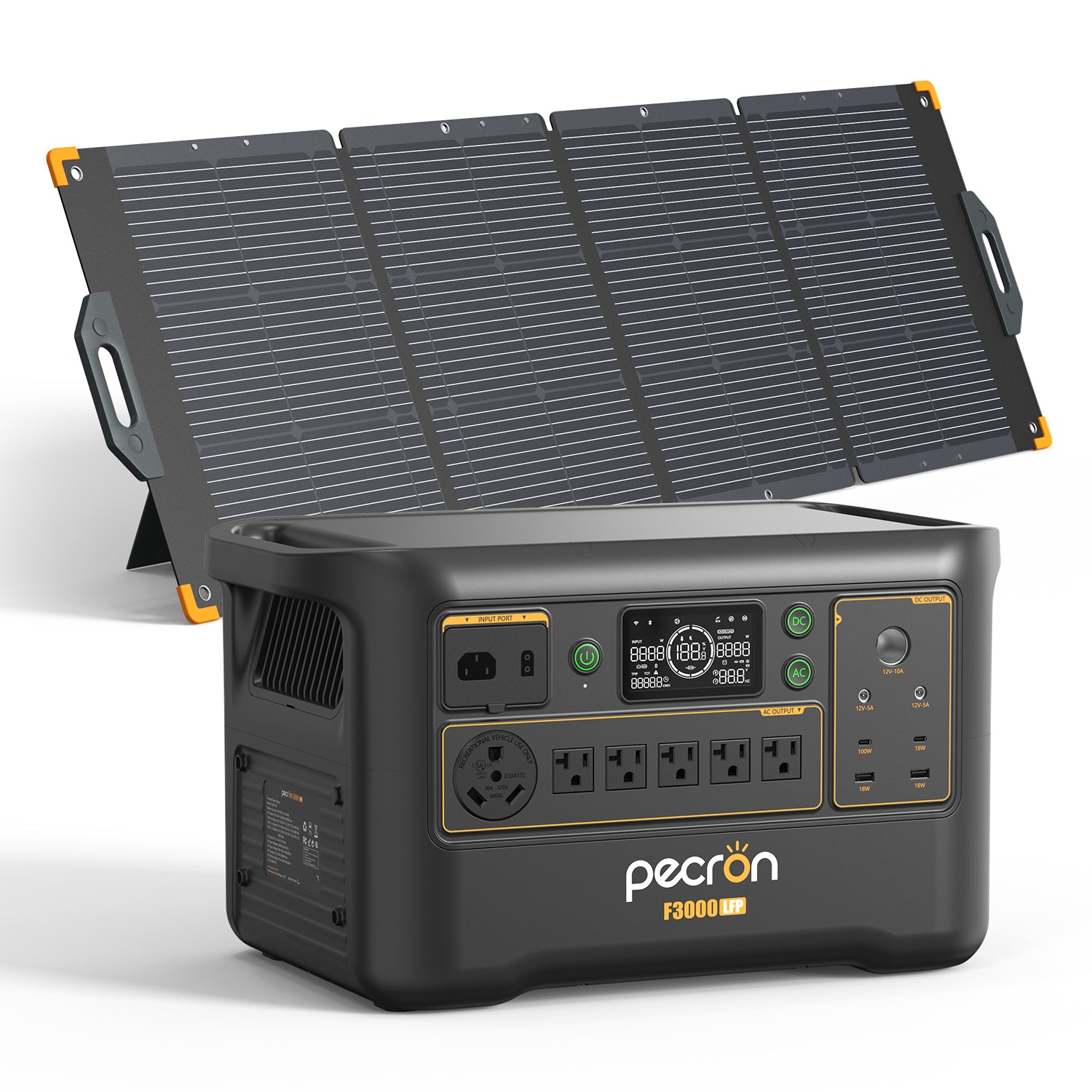 F3000LFP+PV300 / Without Cart / Battery Pack EP3800-48v is 3840Wh PRE-ORDER (only battery/not output/input)