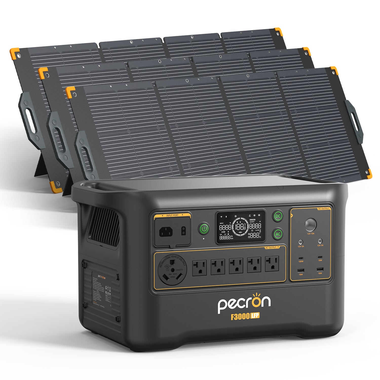 F3000LFP+3*PV300 / Without Cart / Battery Pack EP3800-48v is 3840Wh PRE-ORDER (only battery/not output/input)